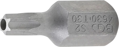 Behajtófej | Hossz 30 mm | Külső hatszögletű 10 mm (3/8") | T-profil (Torx) T30 furattal