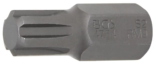 Behajtófej | Hossz 30 mm | Külső hatszögletű 10 mm (3/8") | Ékprofil (RIBE) M9