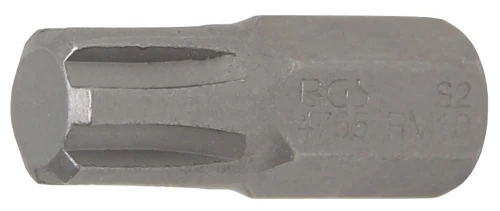 Behajtófej | Hossz 30 mm | Külső hatszögletű 10 mm (3/8") | Ékprofil (RIBE) M10