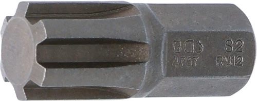 Behajtófej | Hossz 30 mm | Külső hatszögletű 10 mm (3/8") | Ékprofil (RIBE) M12