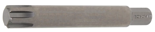 Behajtófej | Hossz 100 mm | Külső hatszögletű 10 mm (3/8") | Ékprofil (RIBE) M14