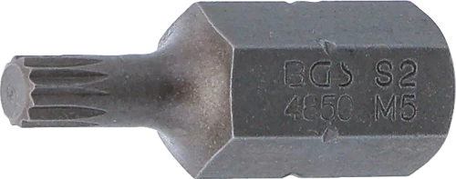 Behajtófej | Hossz 30 mm | Külső hatszögletű 10 mm (3/8") | (XZN) M5