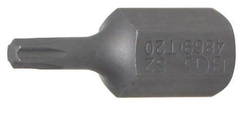 Behajtófej | Hossz 30 mm | Külső hatszögletű 10 mm (3/8") | T-profil (Torx) T20
