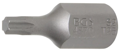 Behajtófej | Hossz 30 mm | Külső hatszögletű 10 mm (3/8") | T-profil (Torx) T25