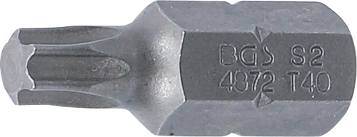 Behajtófej | Hossz 30 mm | Külső hatszögletű 10 mm (3/8") | T-profil (Torx) T40