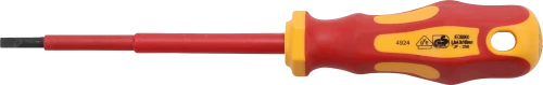 VDE csavarhúzó | Lapos 4 mm | Pengehossz 100 mm