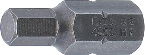 Behajtófej | Hossz 30 mm | Külső hatszögletű 10 mm (3/8") | Belső hatszögletű 7 mm