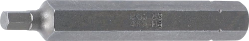 Behajtófej | Hossz 75 mm | Külső hatszögletű 10 mm (3/8") | Belső hatszögletű 5 mm