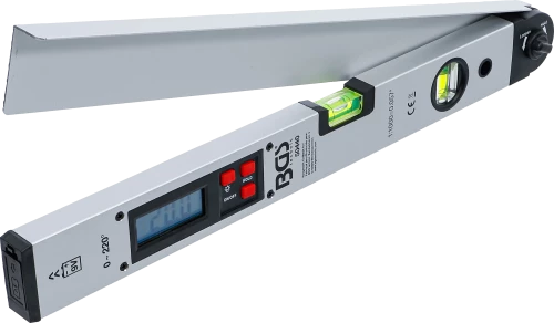 Digitális LCD szögmérő vízmértékkel | 450 mm