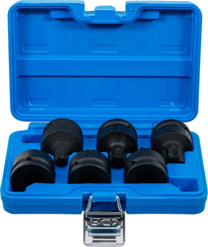 Levegős dugókulcskészlet | 20 mm (3/4") | T-profil (Torx) T55 - T100 | 6 darabos