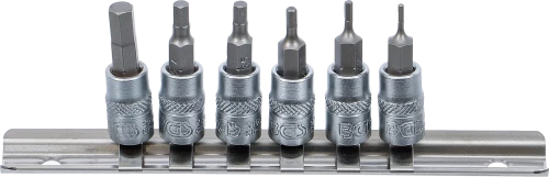 Behajtófej-készlet | 6,3 mm (1/4") | Belső hatszögletű 1,5 - 6 mm | 6 darabos
