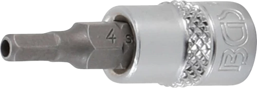 Behajtófej | 6,3 mm (1/4") | belső hat szögletű hajtás furattal 4 mm