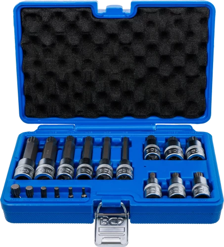 Behajtófej-készlet | 6,3 mm (1/4") / 12,5 mm (1/2") | (XZN) | 18 darabos