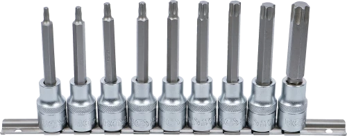 Behajtófej-készlet | 12,5 mm (1/2") | T-profil (Torx) | 9 darabos