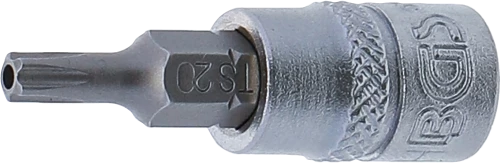 Behajtófej | 6,3 mm (1/4") | TS-profil (Torx Plus) TS20 furattal