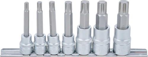 Behajtófej-készlet | 10 mm (3/8") / 12,5 mm (1/2") | Ékprofil (RIBE) M6 - M14 | 7 darabos