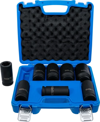 Levegős dugókulcskészlet, extra mély | 20 mm (3/4") | 22 - 38 mm | 8 darabos