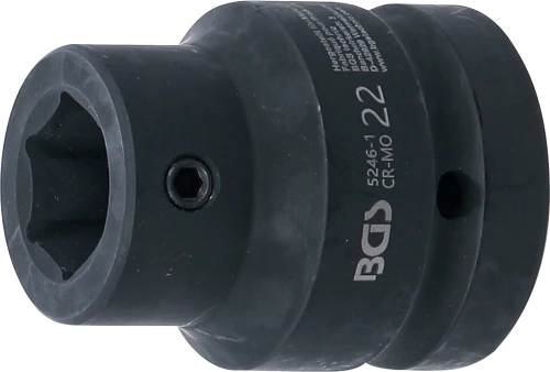 Behajtófej-adapter | a BGS 5246-hez | 25 mm (1) - Belső hatszögletű 22 mm