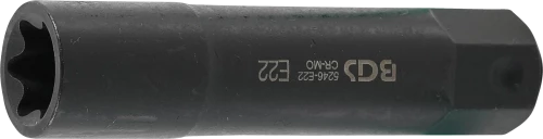 Dugókulcs E-profil, extra hosszú | Külső hatszögletű 22 mm | E22