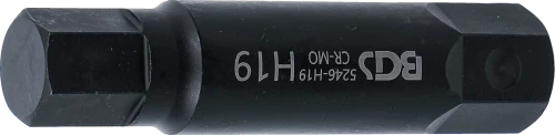 Behajtófej | Hossz 100 mm | Külső hatszögletű 22 mm | Belső hatszögletű 19 mm