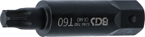 Behajtófej | Hossz 100 mm | Külső hatszögletű 22 mm | T-profil (Torx) T60