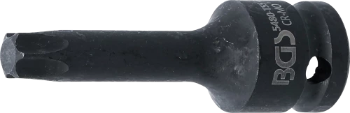 Levegős dugókulcs | Hossz 75 mm | 12,5 mm (1/2") | T-profil (Torx) T55