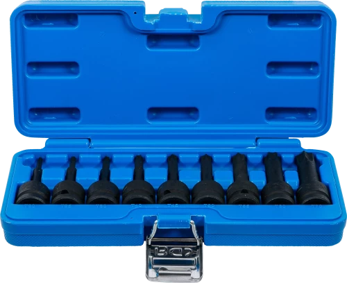 Levegős dugókulcskészlet | 12,5 mm (1/2") | T-profil (Torx) T20 - T70 | 9 darabos