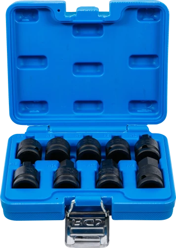 Levegős dugókulcskészlet | 12,5 mm (1/2") | Belső hatszögletű 5 - 19 mm | 9 darabos