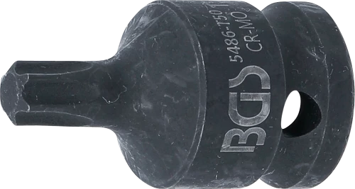 Levegős dugókulcs | Hossz 42 mm | 12,5 mm (1/2") | T-profil (Torx) T50