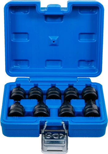 Levegős dugókulcskészlet | 12,5 mm (1/2") | T-profil (Torx) T20 - T70 | 9 darabos