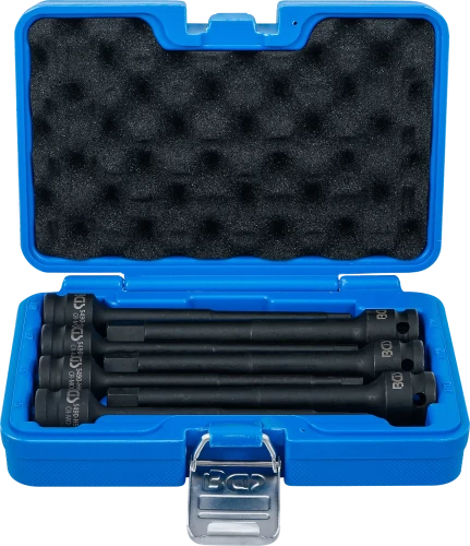 Levegős dugókulcskészlet | 150 mm hosszú | 12,5 mm (1/2") | belső hatszögletű 5 - 14 mm | 7 darabos