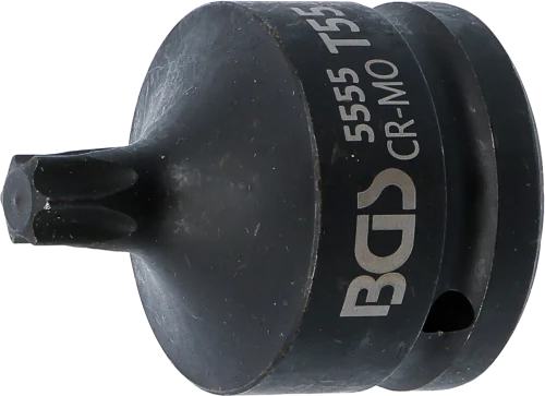 Levegős dugókulcs | Hossz 60 mm | 20 mm (3/4") | T-profil (Torx) T55