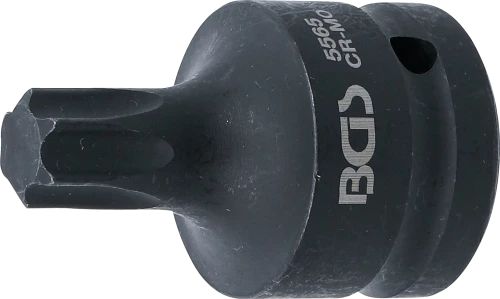 Levegős dugókulcs | Hossz 60 mm | 20 mm (3/4") | T-profil (Torx) T65