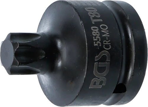 Levegős dugókulcs | Hossz 60 mm | 20 mm (3/4") | T-profil (Torx) T80