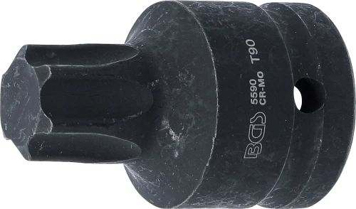 Levegős dugókulcs | Hossz 60 mm | 20 mm (3/4") | T-profil (Torx) T90