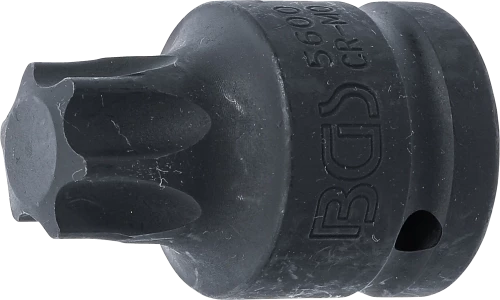 Levegős dugókulcs | Hossz 60 mm | 20 mm (3/4") | T-profil (Torx) T100