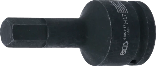 Levegős dugókulcs | Hossz 100 mm | 20 mm (3/4") | Belső hatszögletű 17 mm