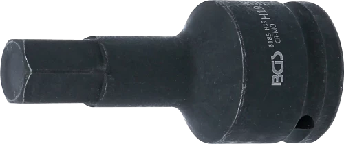 Levegős dugókulcs | Hossz 100 mm | 20 mm (3/4") | Belső hatszögletű 19 mm