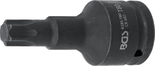 Levegős dugókulcs | Hossz 100 mm | 20 mm (3/4") | T-profil (Torx) T80