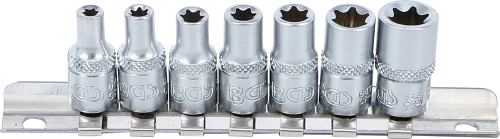 Dugókulcskészlet, E-profil | 6,3 mm (1/4") | E4 - E11 | 7 darabos
