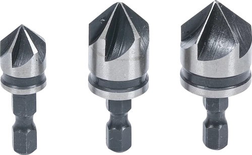 Süllyesztő bit készlet | HSS | 6,3 mm (1/4") | 12 - 16 - 19 mm | 3 darabos