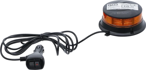 Forgó jelzőfény| sárga | mágnessel | 12 V / 24 V | Ø 130 mm