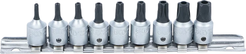 Behajtófej-készlet | 6,3 mm (1/4") | TS-profil (Torx Plus) furattal TS10 - TS50 | 9 darabos