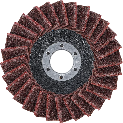 Legyező alakú csiszolótárcsa | Flíz | Ø 115 mm | 120-as szemcsefinomság