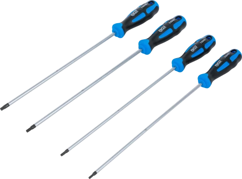 Csavarhúzó készlet | extra hosszú | T-profil (Torx) | T15 - T30 | 4 darabos