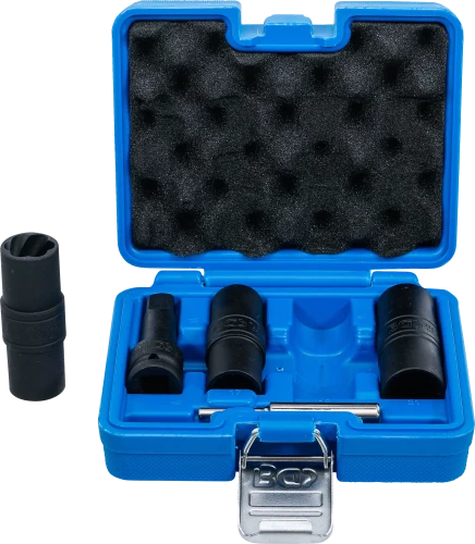 Speciális levegős, fordítóbetétes dugókulcskészlet | hatszögletű és csavarhúzó 17 - 19 - 21 mm | 12,5 mm (1/2") | 3 darabos