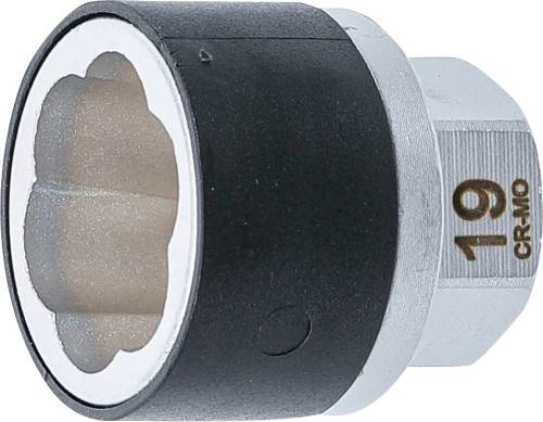 Spirálbites dugókulcsbetét /csavarkiszedő | Külső hatszögletű 19 mm | 19 mm