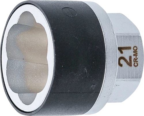 Spirálbites dugókulcsbetét /csavarkiszedő | Külső hatszögletű 21 mm | 21 mm