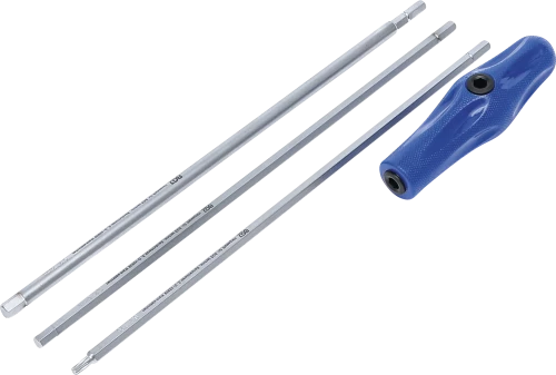 Speciális csavarhúzó készlet | T-profil (Torx) / Belső hatszögletű | 4 darabos