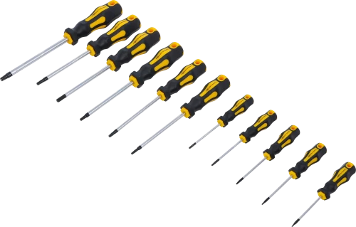 Csavarhúzó készlet | T-profil (Torx) T6 - T40 | 11 darabos